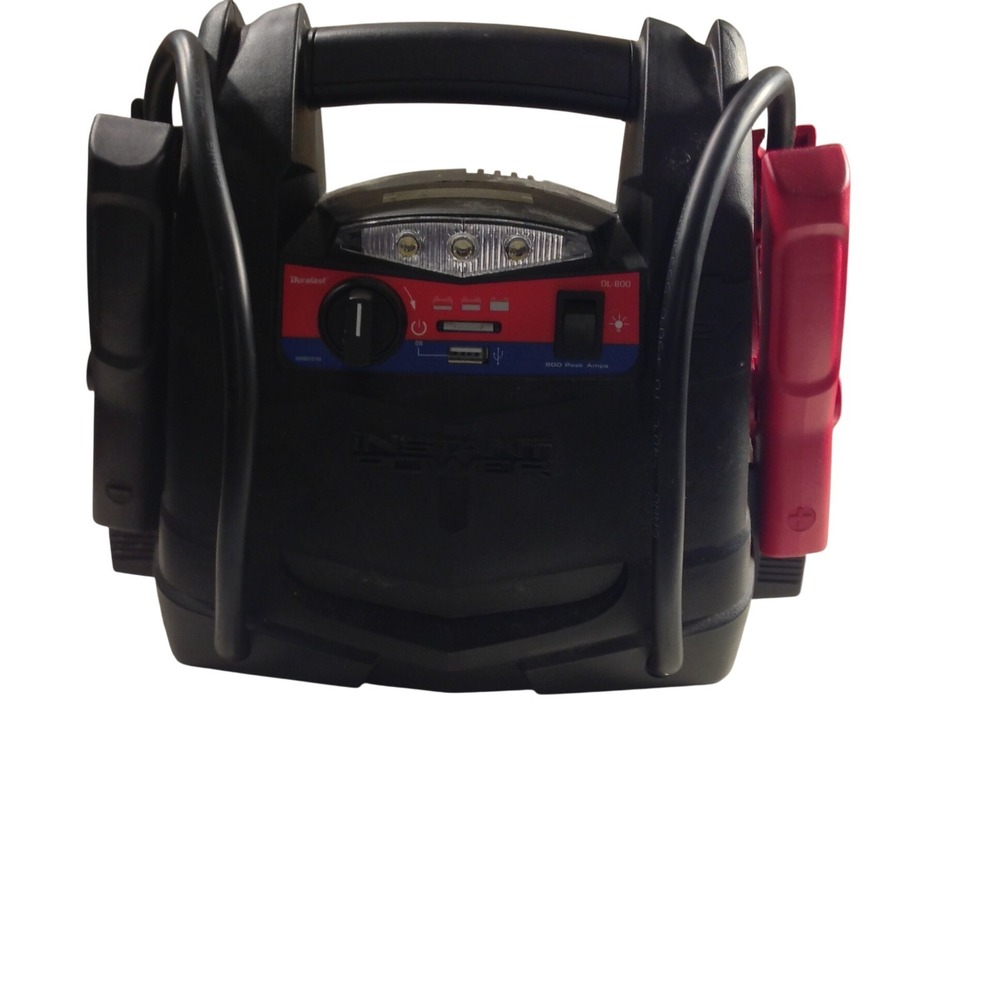 Duralast DL-800 Instant Power 800 Peak Amp Portable Jump Starter Black Red